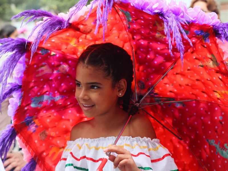 Mädchen in Medellin