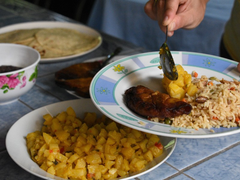 Typisches Mittagessen - Arenal