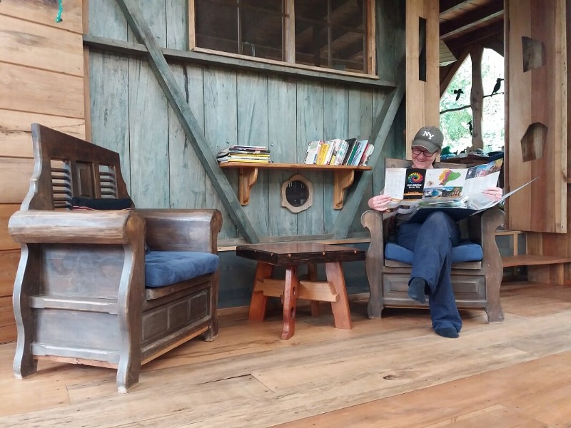 Terrasse im Un Poco del Chocó