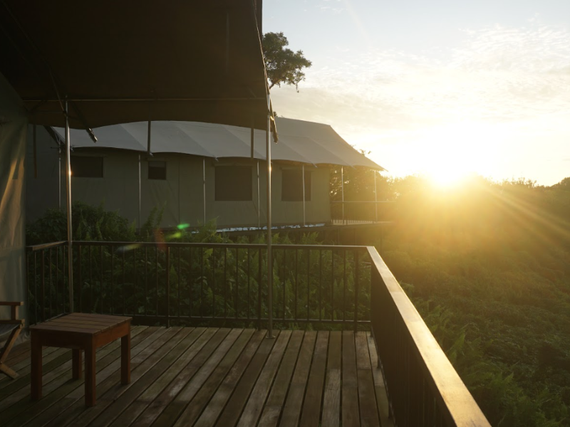 Sonnenuntergang im oberen Teil von Isabela