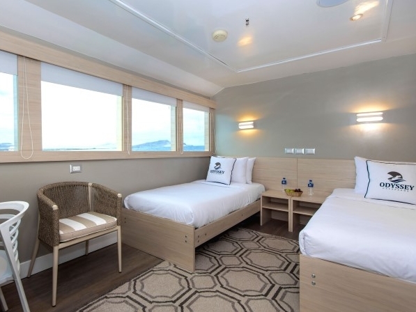 Doppelkabine mit Einzelbetten