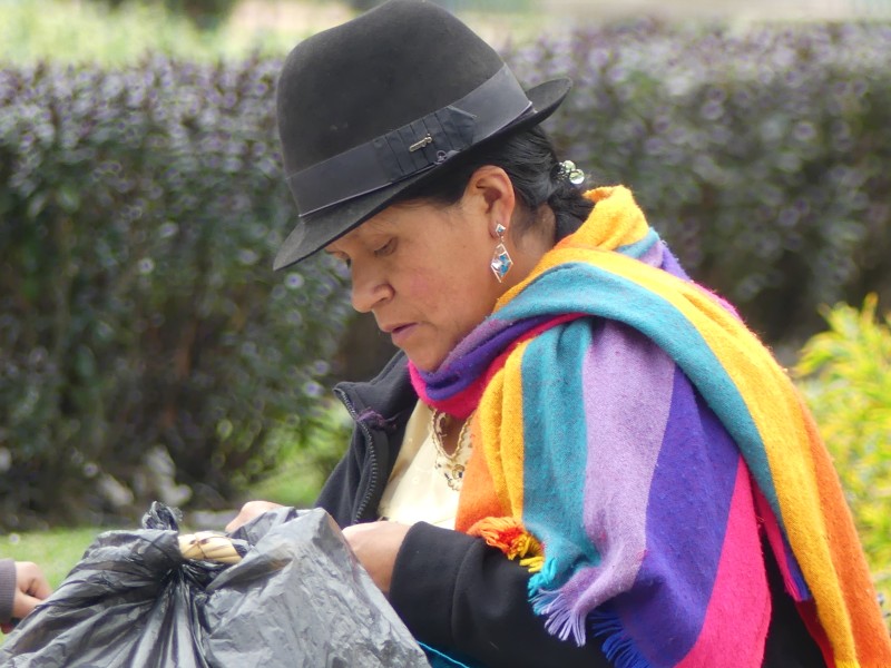 Marktfrau in Guamote