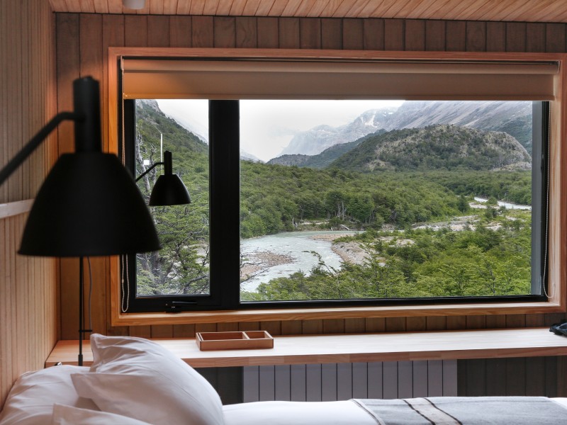 Explora El Chaltén - Ausblick aus Zimmer