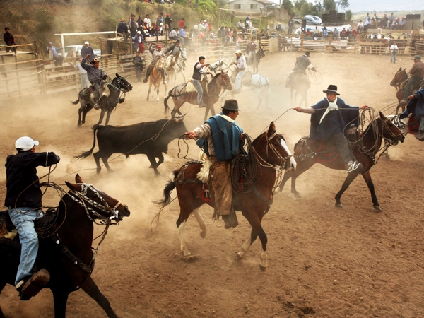 Reiter in Ecuador