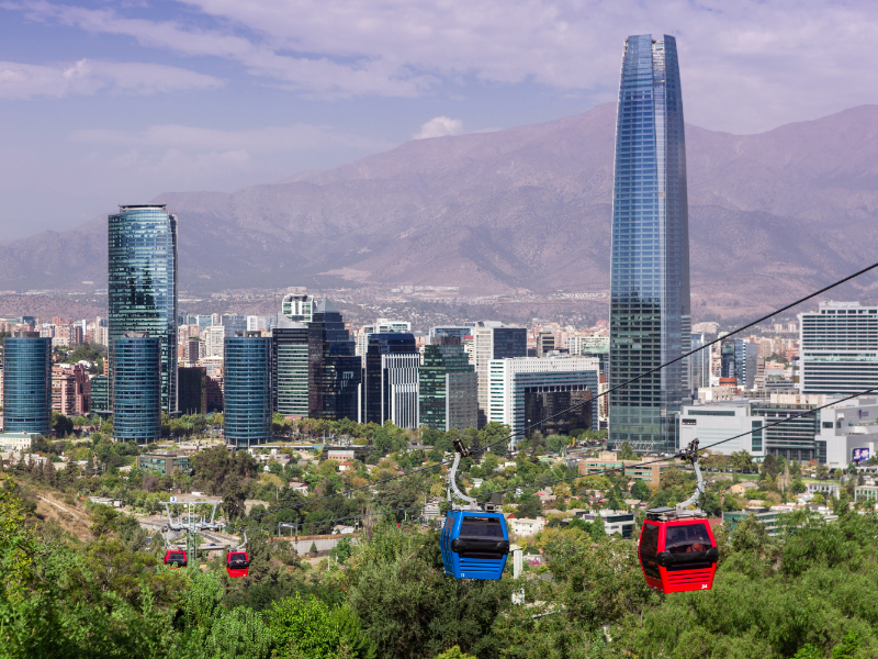 Cable car in Santiago