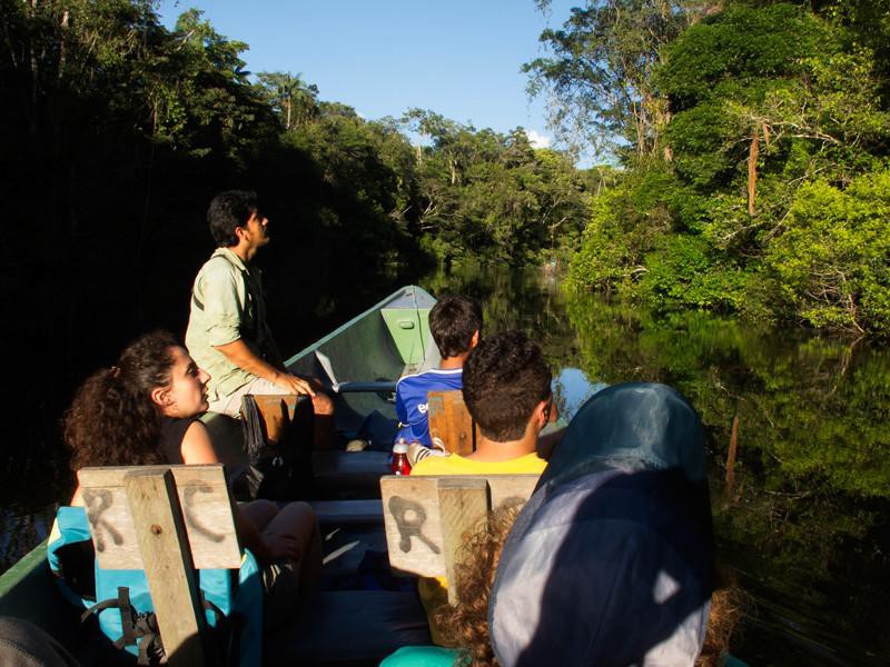 Kanufahrt auf dem Fluss
