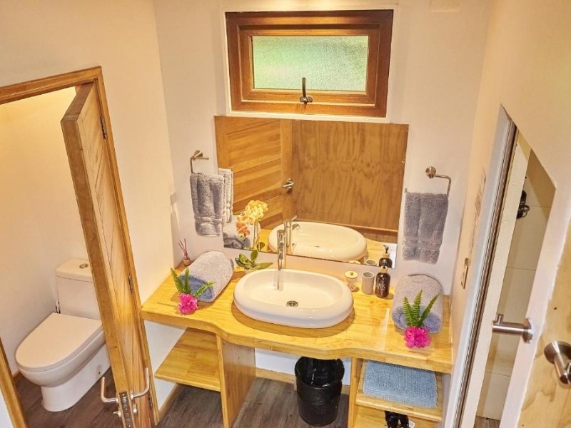 Takarua Lodge - Badezimmer