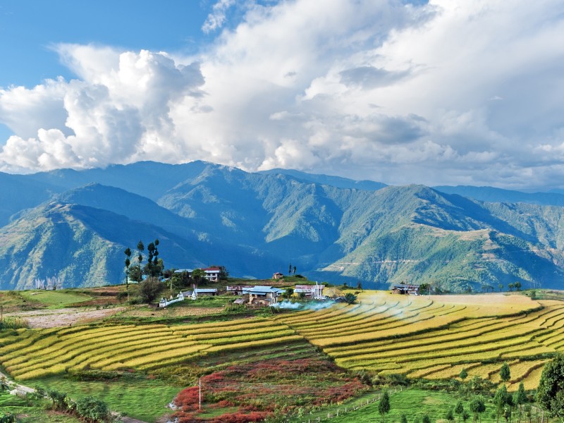 Bauernhof-Trashigang-Bhutan