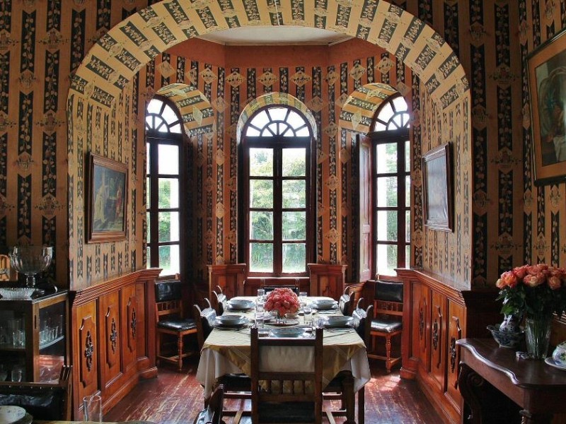 Das Esszimmer des Hauses der Hacienda