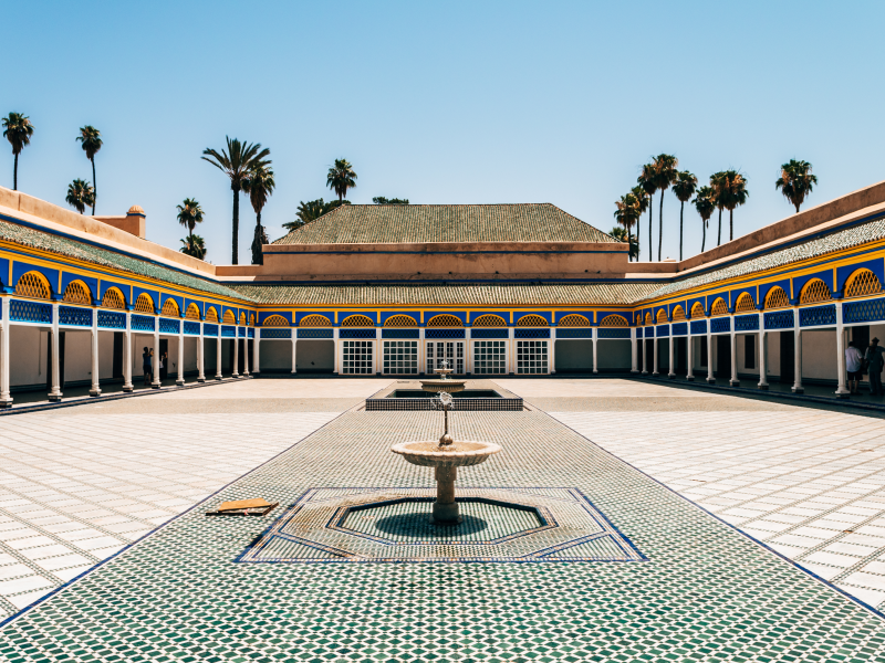 Bahia palace courtyard, Marrakech
