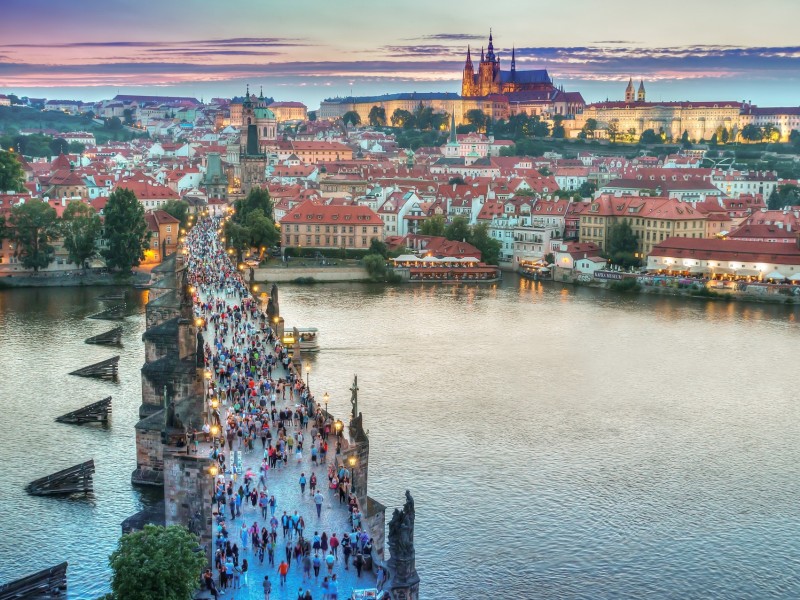 View over Charles Bridge