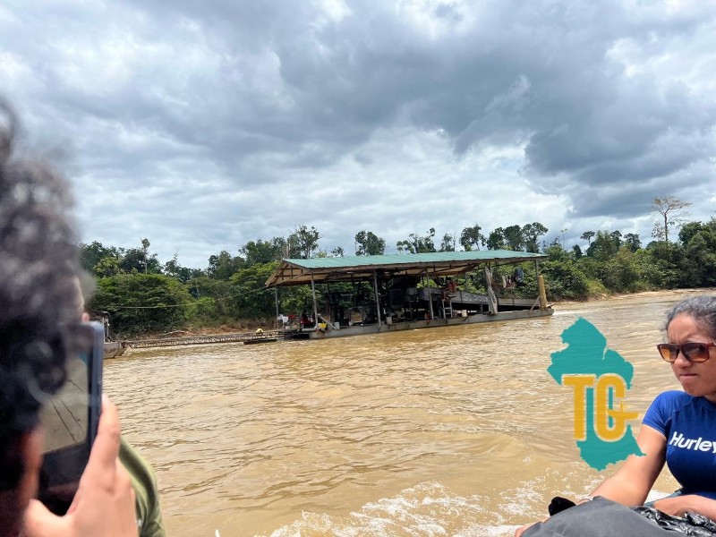 Small boat on the river