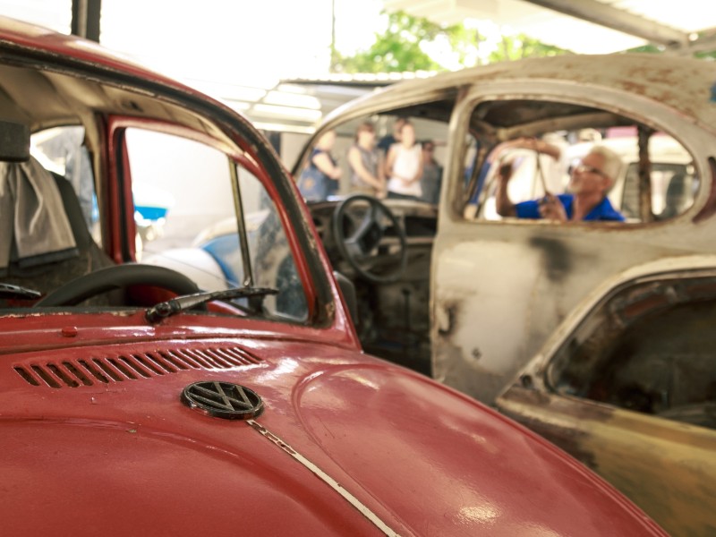 Oldtimer in der Garage