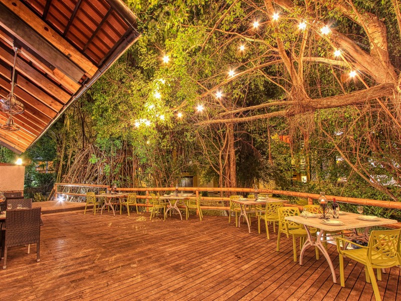 Ciudad Real - Terrasse Abendstimmung