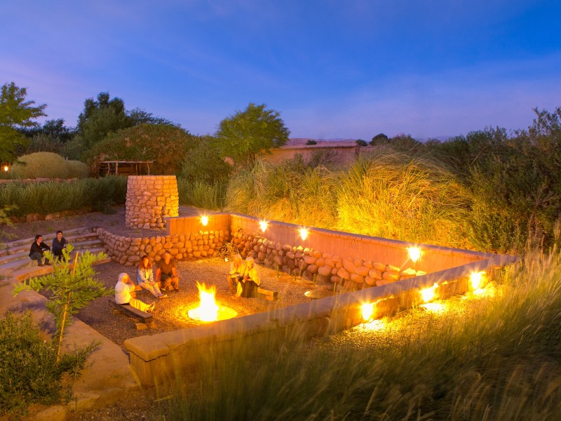 Altiplanico - Lagerfeuer am Abend