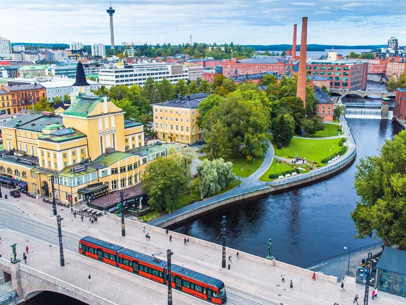 Tampere aus der Luft