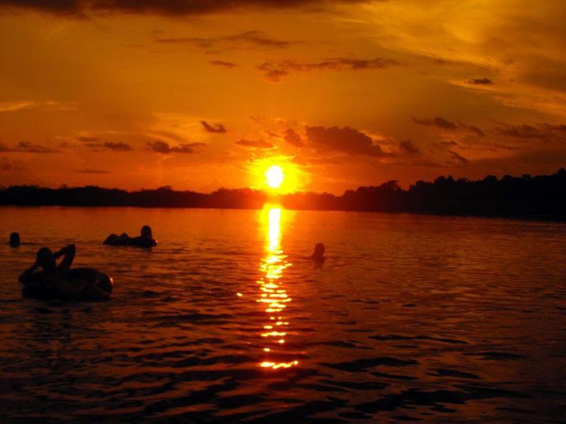Schwimmen in der Lagune