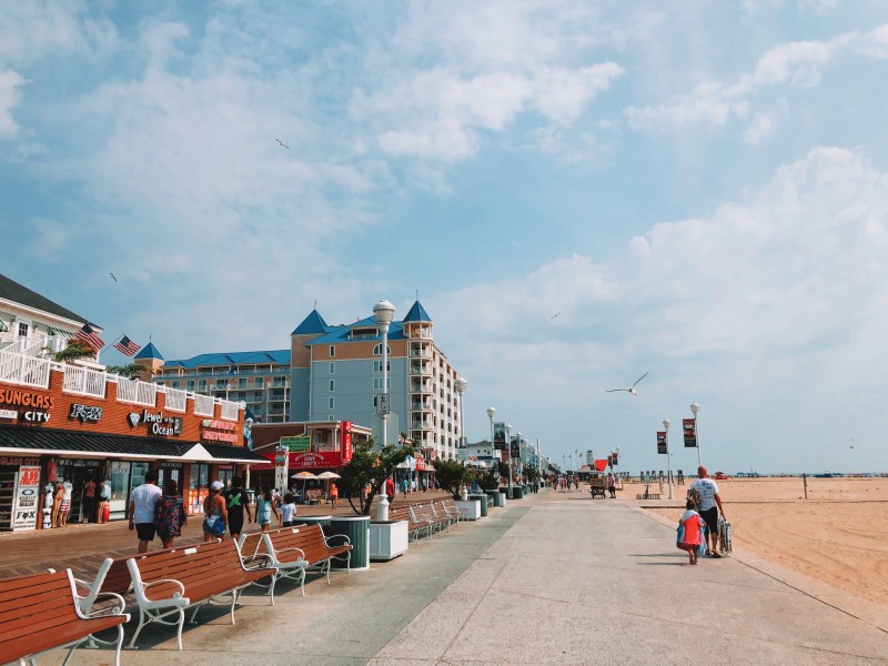 Beach in Ocean city, Maryland