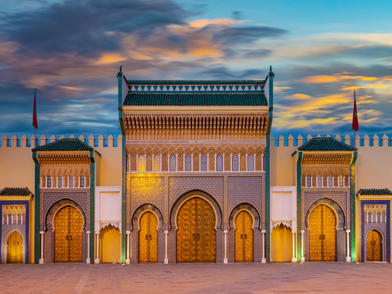 The gates of the Royal Palace, Fez