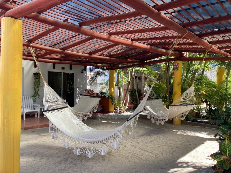 Mesón de Mita - Hängematten im Garten