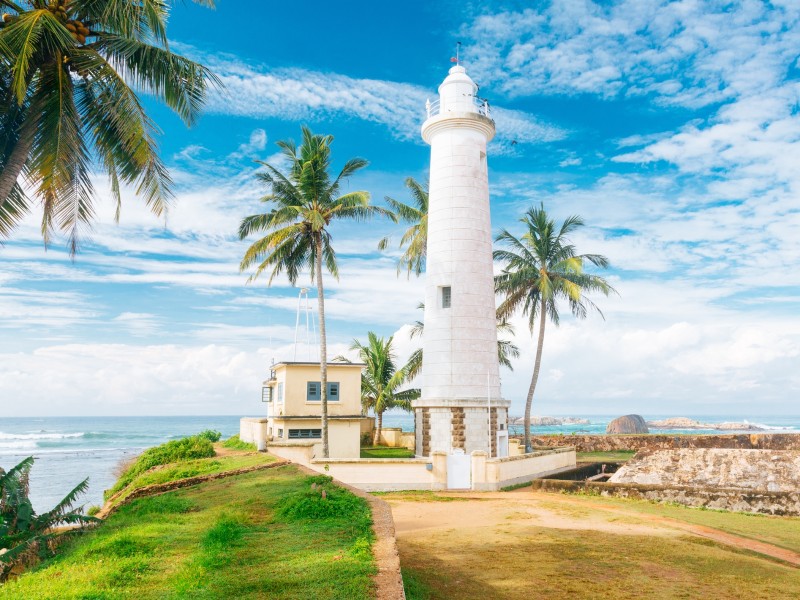 Leuchtturm der Festung Galle-Sri Lanka