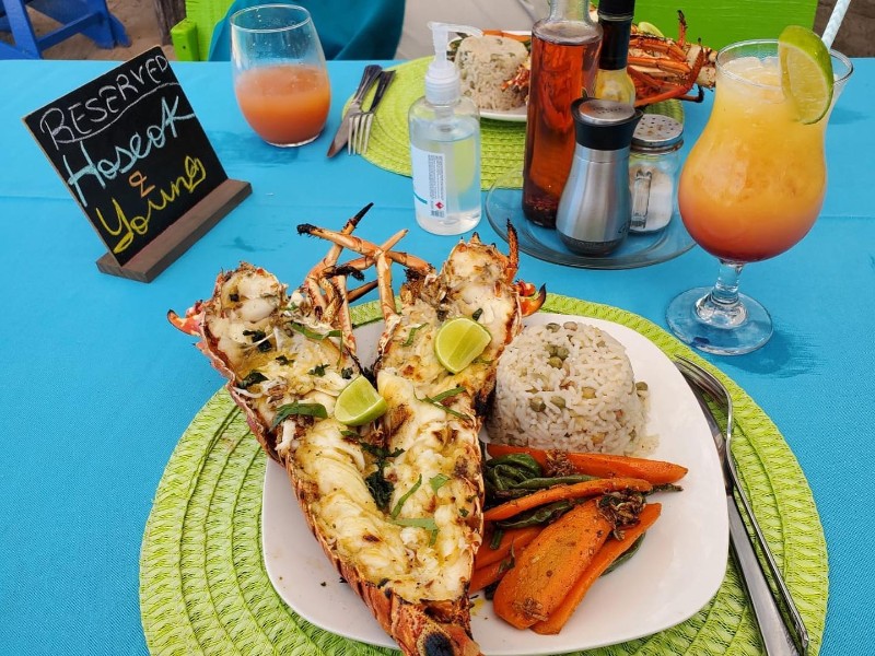 Lobster Plate at Paradise Beach Club
