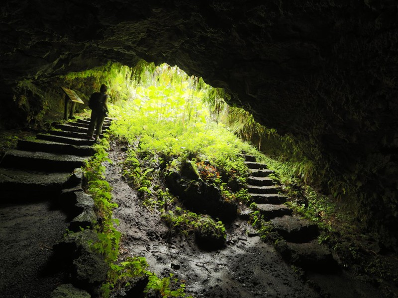Lavatunnel im Hochland