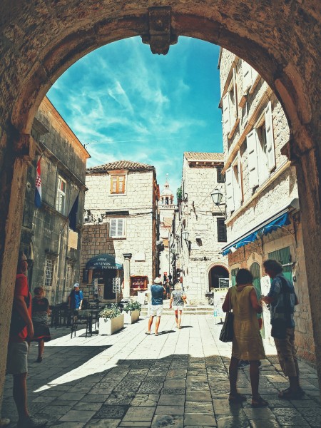 The old streets of Korčula
