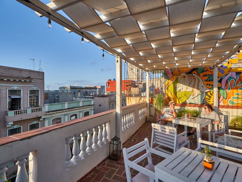 Hostal San Lazaro - Aussicht Terrasse