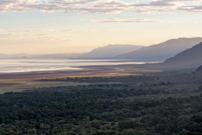 Canoeing at Lake Manyara National Park