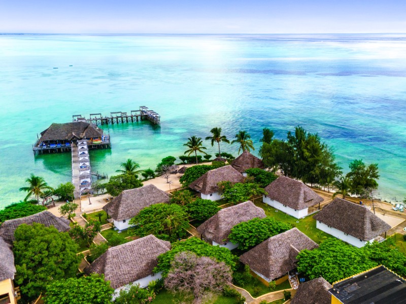 Reef and Beach Aerial View