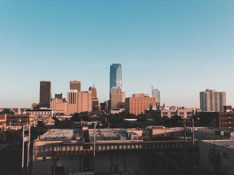 View of buildings in Oklahoma City 