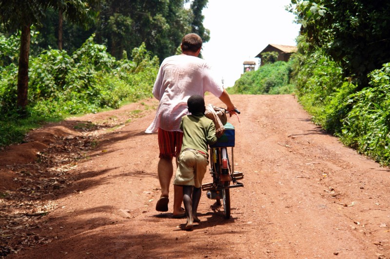 Biking at Mto Wa Mbu Village