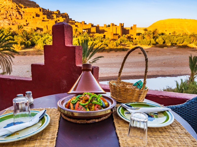 Tagine, traditional Moroccan dish