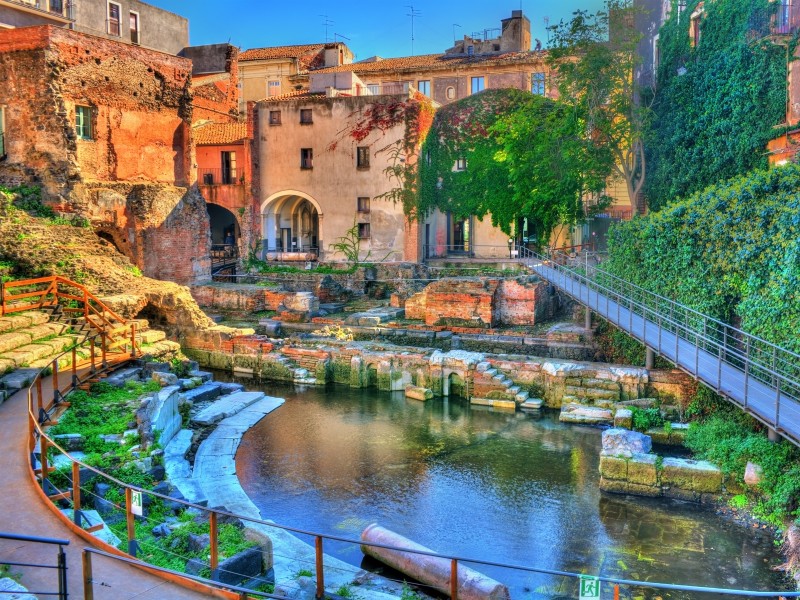 Italy - Sicily - Catania - Roman theatre