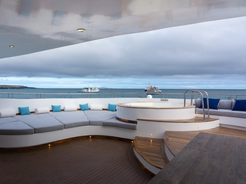 Jacuzzi auf dem Sonnendeck