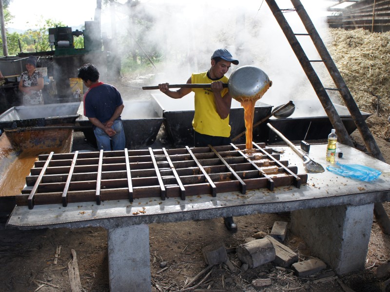 Panel Rohrzuckergewinnung San Agustin