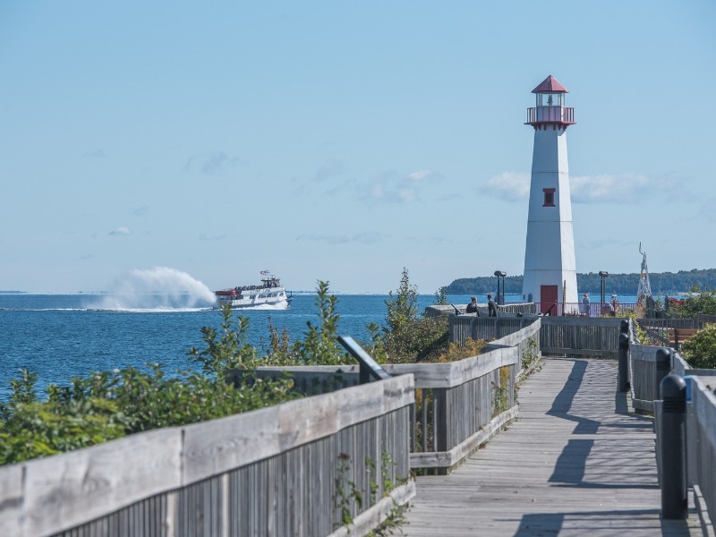 Lighthouse in St. Ignace, Michigan