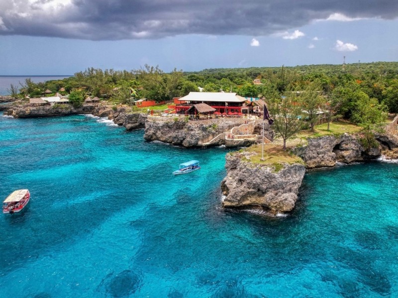 Negril drone shot