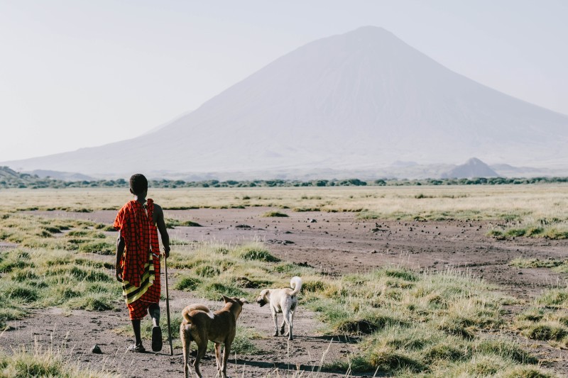 Village Walk in Lake Natron