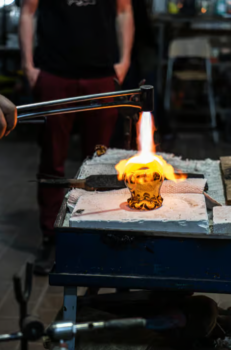 Prague glass making