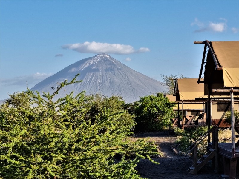 Blick auf den Lake Natron