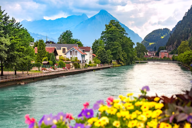 Interlaken the Aare River
