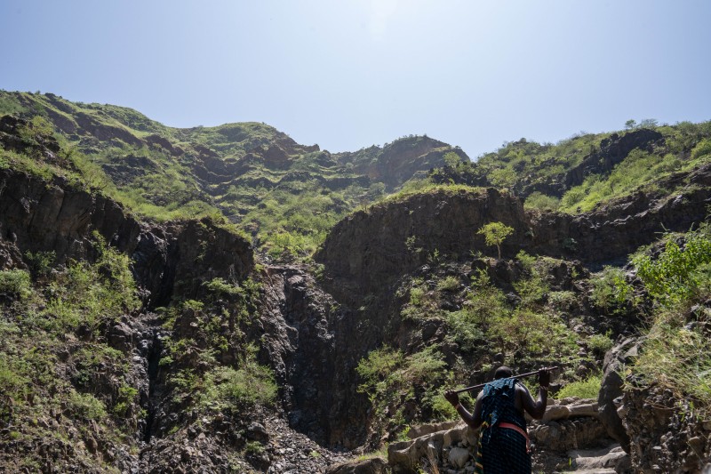 Ngare Sero Waterfall at Lake Natron