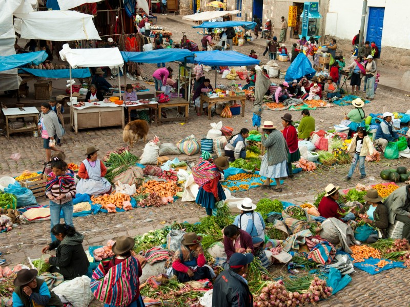 Peru - Pisac Markt im Heiligen Tal