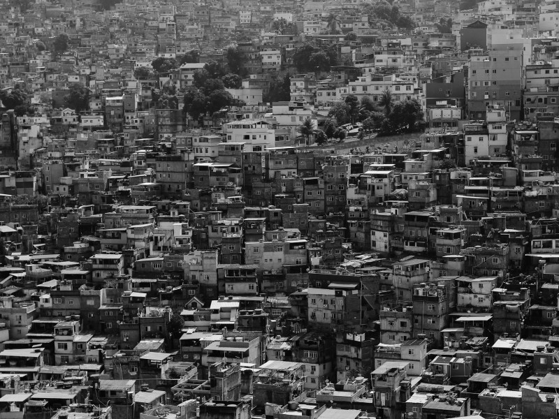 View of Rio de Janeiro's Favelas