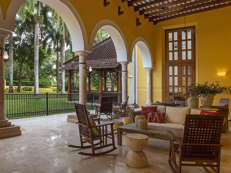 Hacienda Xcanatun - Terrasse