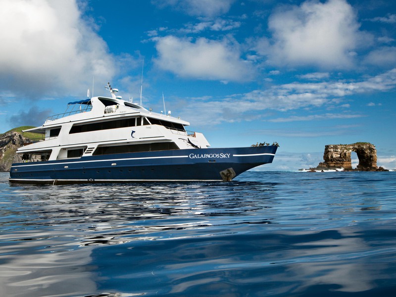 Das Tauchschiff "Galapagos Sky"