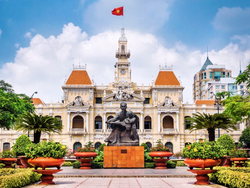 Das Ho Chi Minh Rathaus - Vietnam