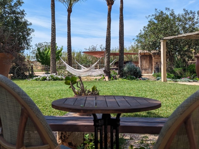 Ruheoase mit Hängematten